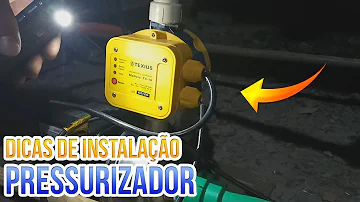 Como regular pressão do pressurizador?
