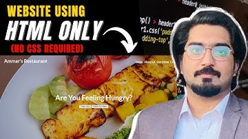 Create a Simple Website Using HTML Only (No CSS Used) | HTML TUTORIALS