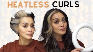 Trying Heatless Curls With  a Foam Ring