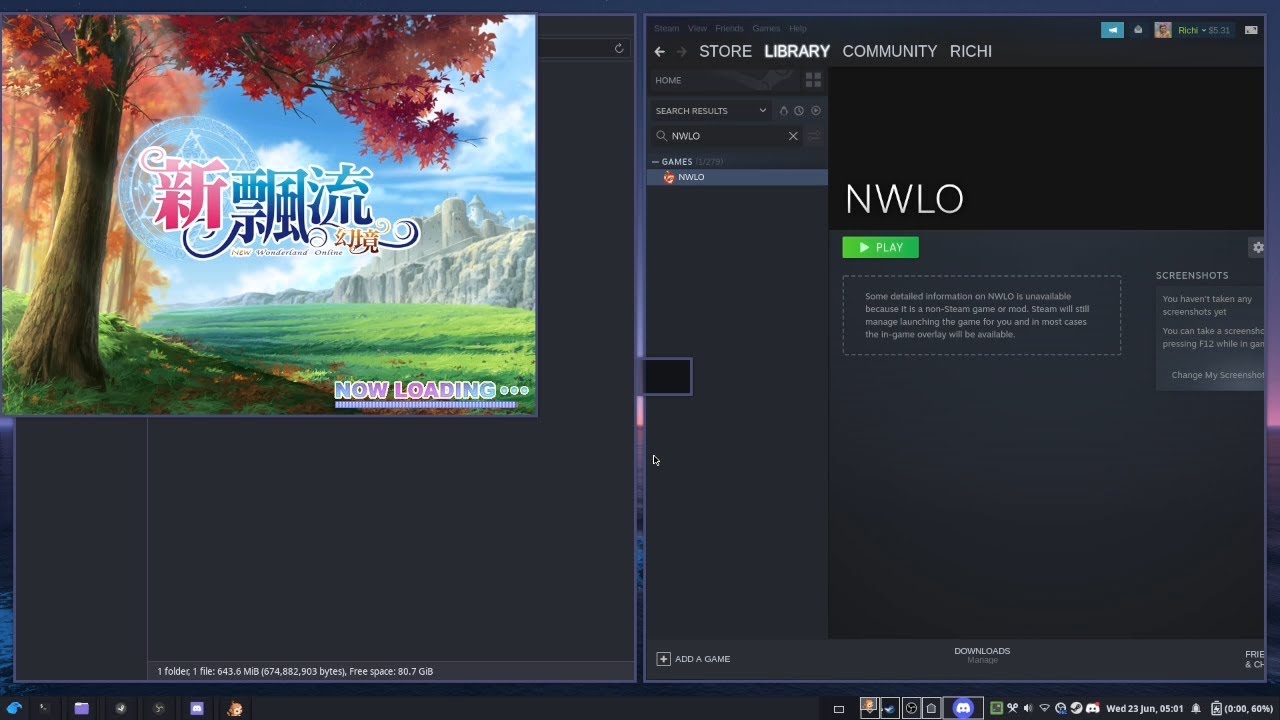 How to install and play New Wonderland Online on Linux with Steam ...