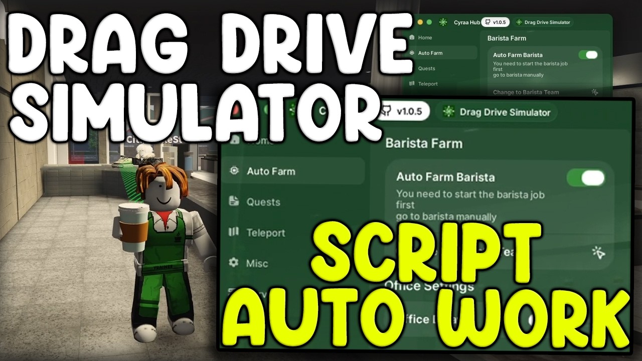 BEST Drag Drive Simulator Script Auto Work Auto Farm MORE 