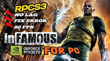 Best Setting for InFamous 1&2 Ps3 Game on Pc (RPCS3) _ Fix All Issue-No Leg #infamous #settings