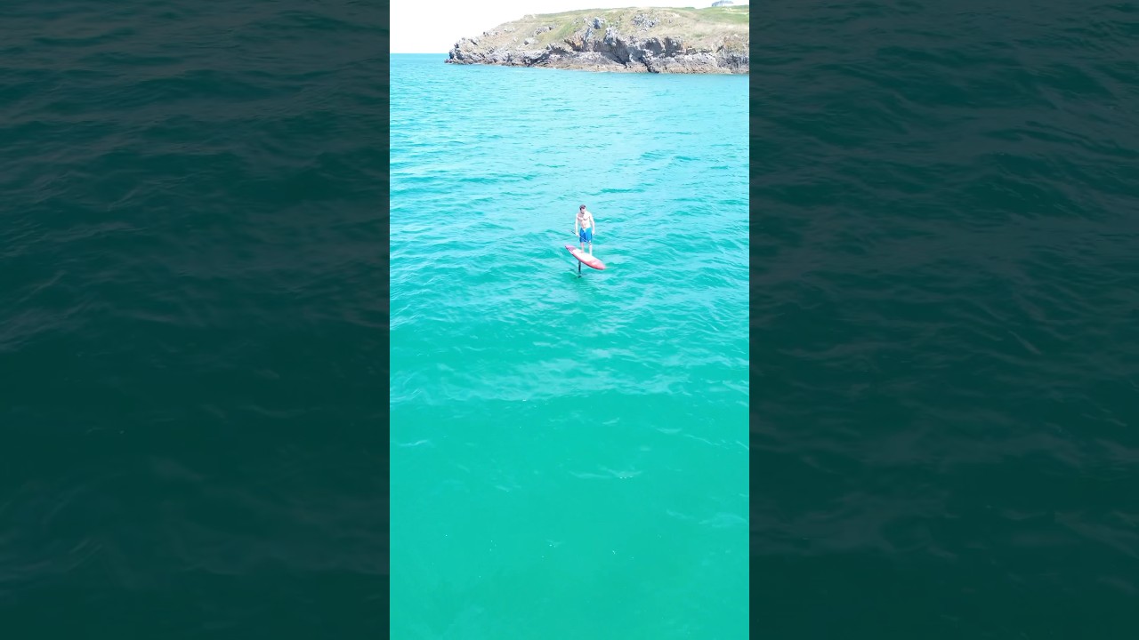 LIGHT WIND SUP FOIL WITH F-ONE EAGLE X 800 IN BRITTANY, FRANCE