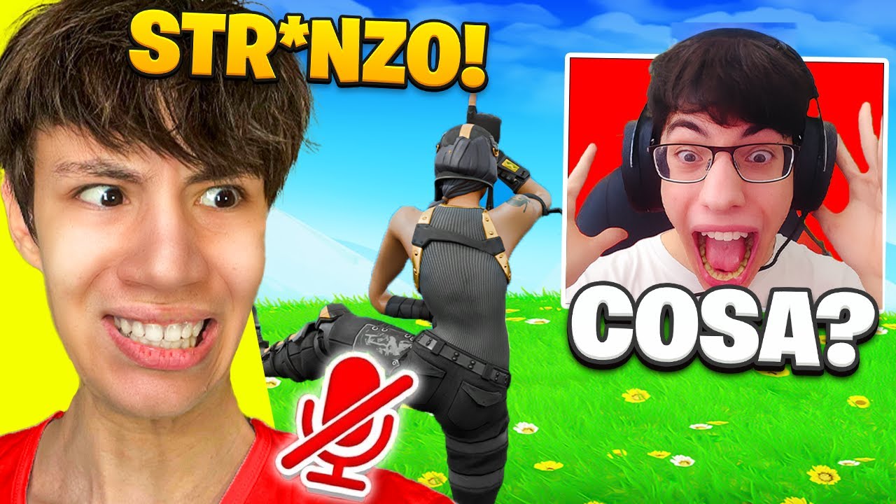 FINGO di MUTARMI e INSULTO il TEAM di BAMBINI!🤣(DIVERTENTE) su Fortnite