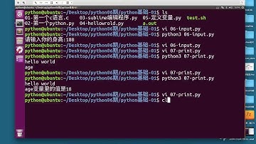 python入门到精通第1阶段Linux操作系统基础-11 打印名片