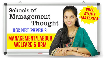 Schools of Management Thought | MBA I UGC NET PAPER 2 | EXPLAINED! FREE STUDY MATERIAL | Simplinotes