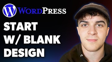 How to Start with a Blank Design in Wordpress (blank Canvas Theme) (Full 2025 Guide)