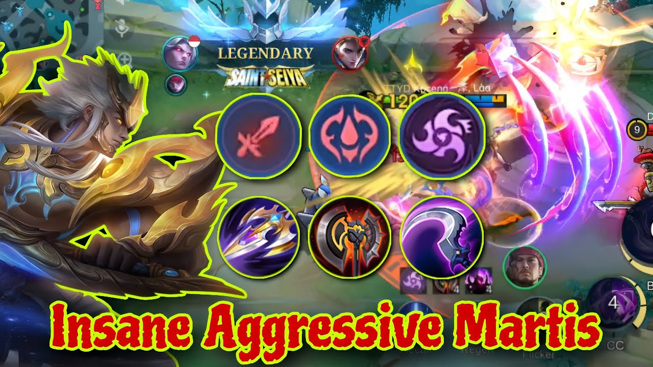 [Full Gameplay] Insane Aggressive Martis EXP Lane | Martis Gameplay Mobile Legends 