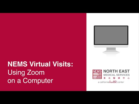 NEMS Virtual Visits - Setting Up Zoom on a Computer using Email Link (English)