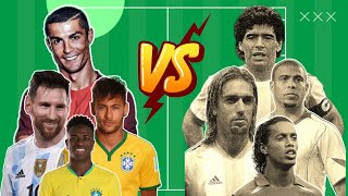 Brazil & Argentina & Portugal 🆚️ Old Legends (Ronaldo, Messi, Neymar, Figo, Ronaldinho) ⚽️🤙