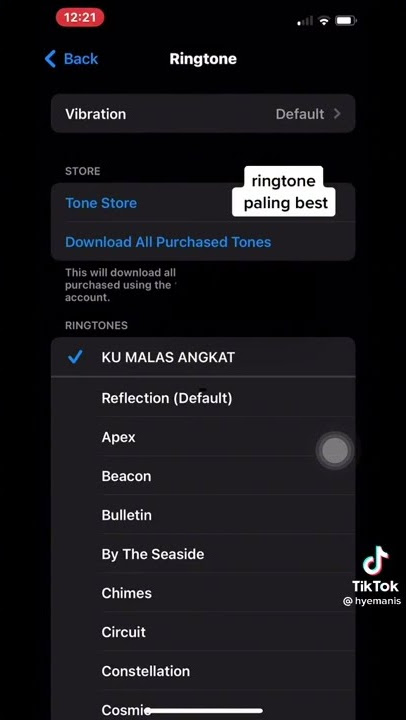 ku malas angkat - ringtone tiktok viral