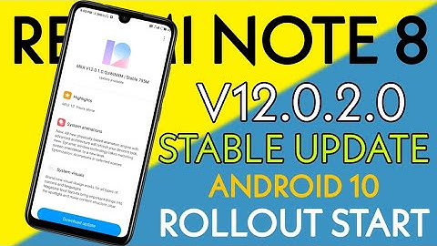 REDMI NOTE 8 MIUI 12.0 2.0 WITH ANDROID 10 STABLE | REDMI NOTE 8 ANDROID 10 | REDMI NOTE 8 MIUI 12