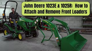 John Deere 1023E & 1025R – How to Attach and Remove Front Loaders Tutorial By Minnesota Equipment