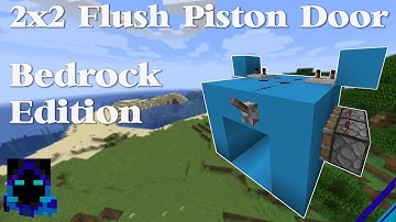2x2 Flush Piston Door for Bedrock Edition.