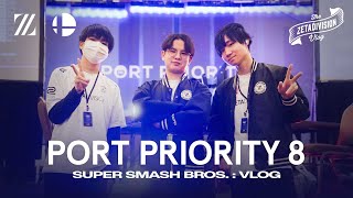 ついにスマブラ部門の海外大会に密着！| PORT PRIORITY 8 // ZETA DIVISION Vlog