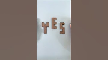 Can you construct symmetrical shapes with YES? #puzzle #iq #iqtest