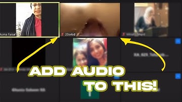 How to Add Audio to the Custom Video/Meme in ZOOM or Any Other App Troll Online Classes Like 20xxkid