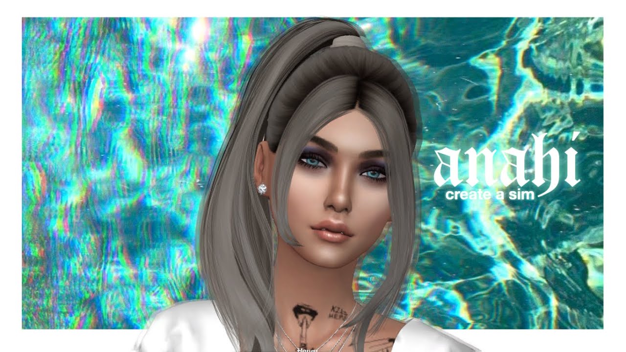 THE SIMS 4: Create A Sim - "Anahi" + FULL CC LIST & SIM DOWNLOAD - YouTube