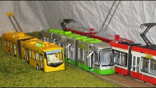 Dickie Toys Trams and toy Trolleybuses by Tram Miniature 14,482 views 1 year ago 1 minute, 20 seconds