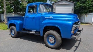 Killer 1956 Ford F100 4x4 Stepside Pickup For Sale~390~5 Speed Manual~Modern Chassis!