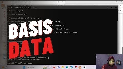 TUGAS 4 Membuat Database Mysql Xampp Menggunakan CMD💻 [2203077_Astriana Burhan]