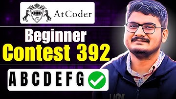 ABCDEFG | Atcoder Beginner Contest 392 Solution Discussion
