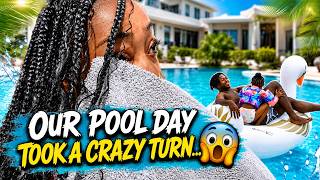 EPIC POOL DAY "you wont believe what happend" 😱