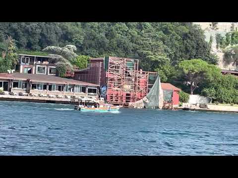 Bosphorus seaside tour asian site Kanlıca Anadolu Hisarı boğaz turu anadolu yakası ( 4K )