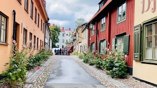 Stockholm Walks: Beautiful “secret” area Djurgårdsstaden. 4K, natural sound