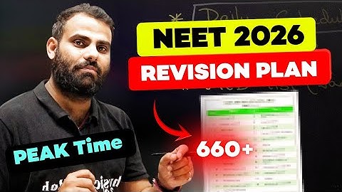 Nov-Dec 📆 PEAK Revision Schedule ⚠️ 650+ in NEET 2026 - 6 Months Roadmap 🔥 MR Sir #neet2026 #neet 