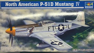 Trumpeter North American P-51D Mustang IV 1/24 Scale Model Aircraft