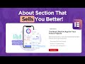 How to Design a Modern About Section with Elementor (Image From Scratch Using Canva)