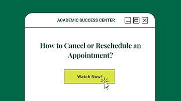 How to Cancel or Reschedule an Appointment