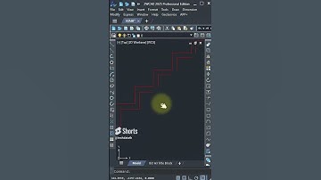 ZWCAD   How to Draw Strair Part 3 #cad #autocad #zwcad #aec #drawing #stairs