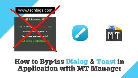 How to Byp4ss Dialog & Toast in Application with MT Manager