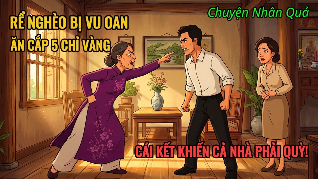 Rể Nghèo Bị Vu Oan Lấy 5 Chỉ Vàng, 3 Tháng Sau Cả Nhà Phải Quỳ Xin Lỗi/Chuyện Nhân Quả