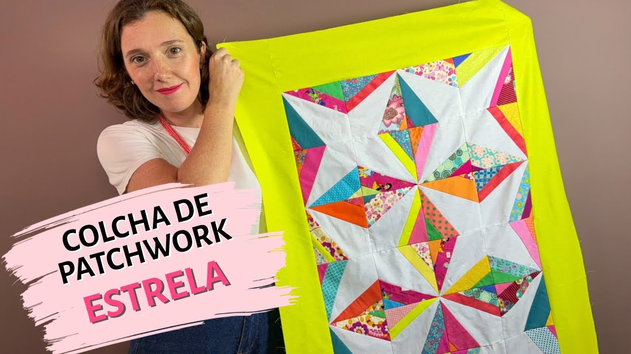 Transformei uma pilha de RETALHOS em uma Colcha de Patchwork Moderno INCRÍVEL