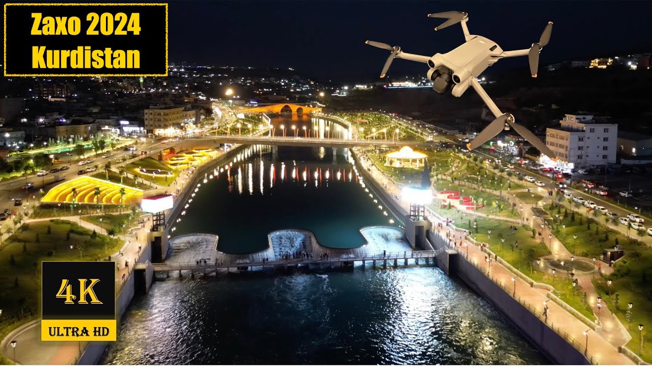 كورنيش زاخو  مشاهد الجوية رائعة #zaxo #zakho #زاخو