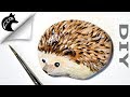 Rock Painting Tutorial For Beginners Hedgehog