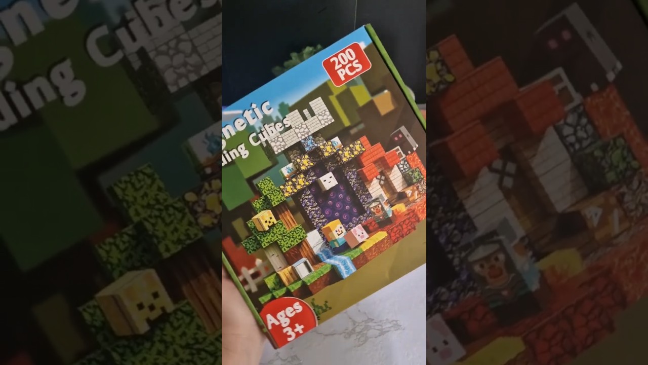 Minecraft Comes to Life! Unboxing Magnetic Blocks!