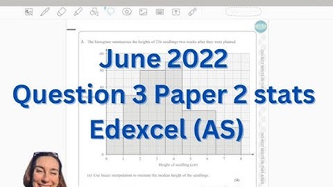 AS Level maths June 2022 Question 3 Statistics Paper 21 Edexcel