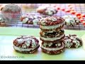 Red Velvet Crinkles with Cream Cheese Filling