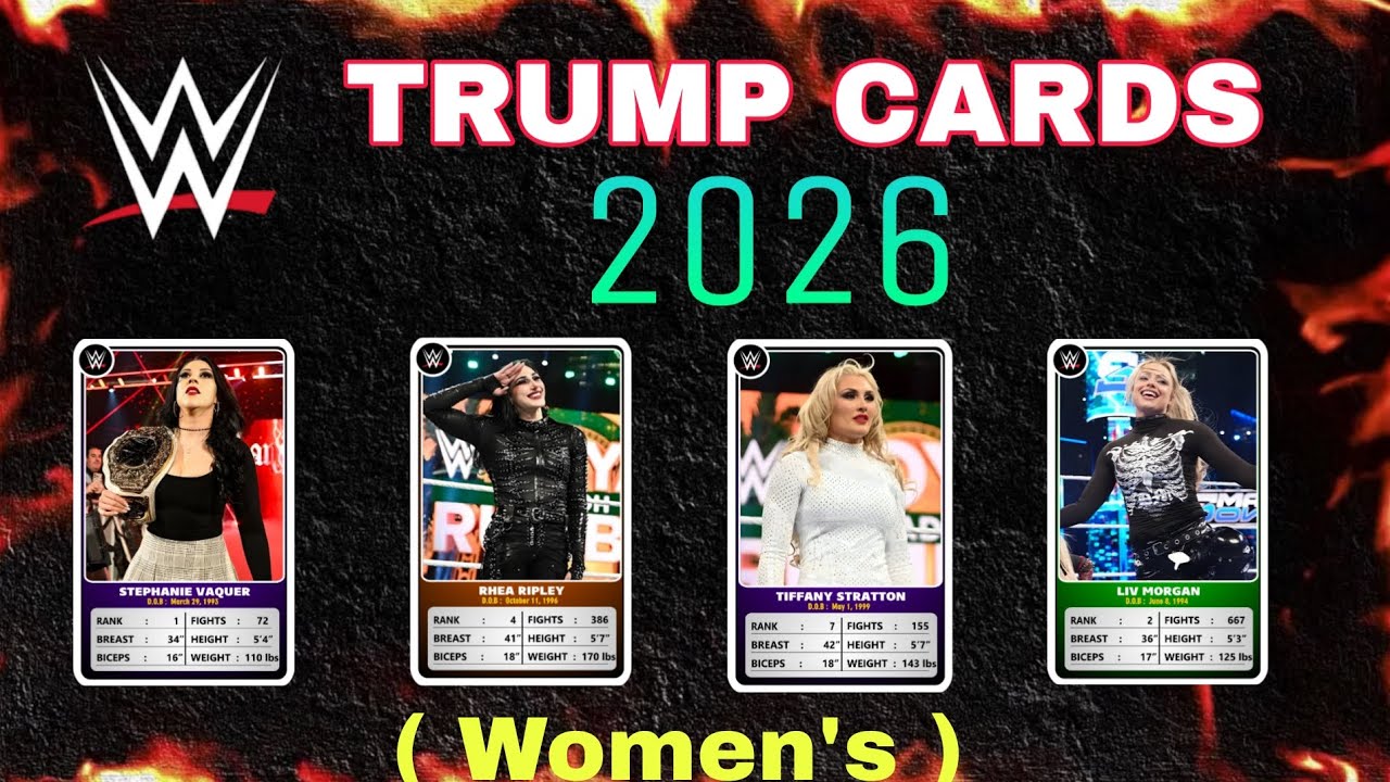 WWE TRUMP CARDS 2026 ( WWE Women's superstars only) 