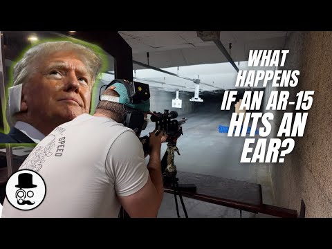 Would an AR15 bullet BLOW OFF an ear?