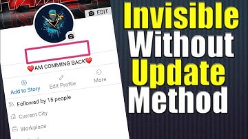 Invisible name fb account without name update method