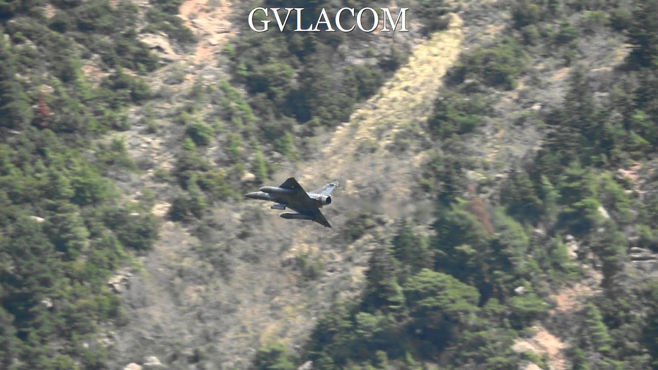 Low Level Flight French Air Force Mirage 2000D at Vouraikos Canyon Iniochos 2025