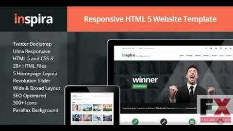 Preview Inspira - Responsive HTML 5 Website Template