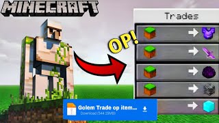 Minecraft But iron Golem Trade Item addon for pocket edition || Mod download screenshot 5