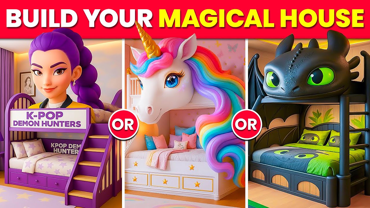 Would You Rather - Build Your Magical $10,000,000 BACKYARD House 🌳🏡🌷🪁🤑✨