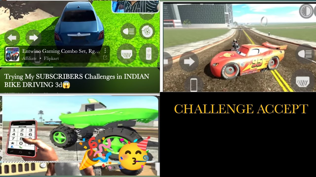 Indian bike 3D game mai challenging video 🤯🎉//pmgamer 